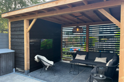 Overkapping in de tuin